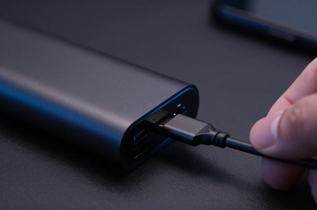 יד מחברת כבל טעינה USB-C לסוללה ניידת